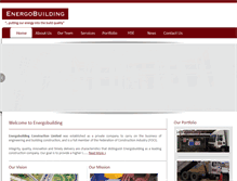 Tablet Screenshot of energobuilding.com